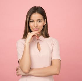 Lady With Hair Style